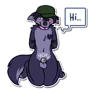 Telegram sticker ☺️ Submissive — @stckrRobot