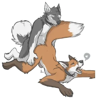 Telegram sticker 😍 Feral yiff — @stckrRobot