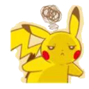 Video sticker 😒 pikachu
