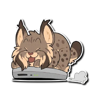 Telegram sticker 💨 Lynx!
