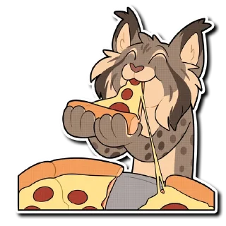 Video sticker 🍕 Lynx!