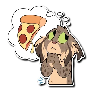 Telegram sticker 🍕 Lynx!