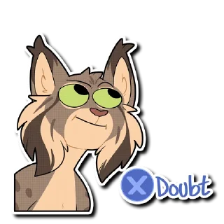 Telegram sticker 😐 Lynx!