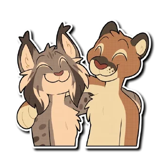 Телеграм стикер 😊 Lynx!