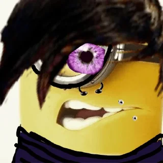 Telegram sticker ☠️ миньоны на аву