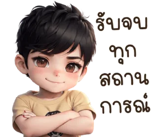 Video sticker ⭐ เด็กชายน่ารักตัวตึงตึง
