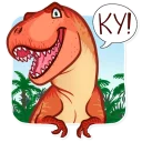 Telegram sticker 👋 Динозаври