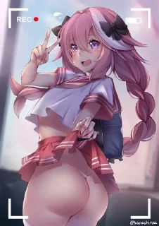 Telegram sticker 🌟 Astolfo Rule34