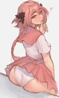 Telegram sticker 🌟 Astolfo Rule34