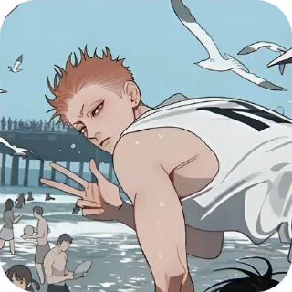 Telegram sticker ✌ Mo Guan Shan @stickmiw