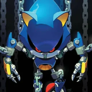 Telegram sticker 🤖 Metal Sonic by @sonic_the_hednehog
