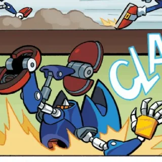 Telegram sticker 😵 Metal Sonic by @sonic_the_hednehog