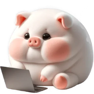Video sticker 💻 Свинка Пипка @Nyasticks