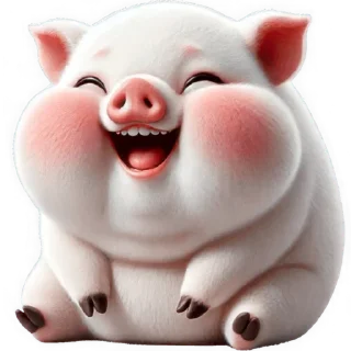 Telegram sticker 😂 Свинка Пипка @Nyasticks