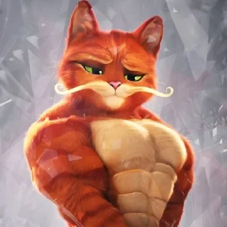 Telegram sticker 😉 GATO DE BOTAS @musicaoumeme