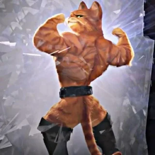 Telegram sticker 😉 GATO DE BOTAS @musicaoumeme