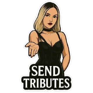 Telegram sticker 🫴 April Devotion goddess