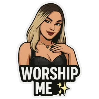 Telegram sticker ✨ April Devotion goddess