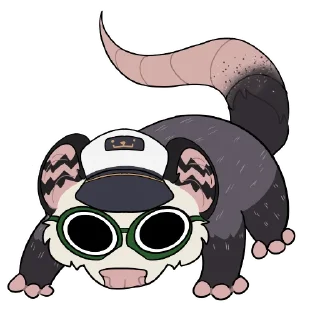 Telegram stiker 🤪 Skipper Opossum (@opossumsailor)