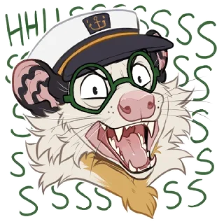 Telegram sticker 😡 Skipper Opossum (@opossumsailor)