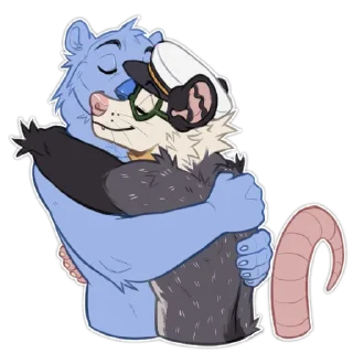 Telegram sticker 🤗 Skipper Opossum (@opossumsailor)