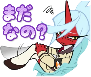 Telegram sticker 😒 Panty & Stocking with Garterbelt :: @line_stickers