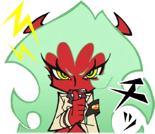 Telegram sticker 😤 Panty & Stocking with Garterbelt :: @line_stickers