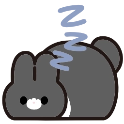 Sticker 😴 Tulip Bunny - @ShoutoEmoji