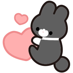 Sticker 💕 Tulip Bunny - @ShoutoEmoji