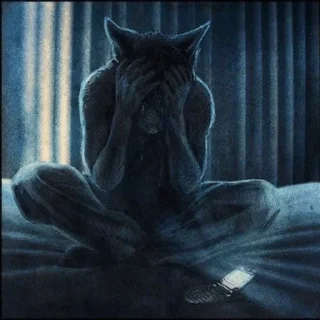 Video sticker 📲 sad wolf pack