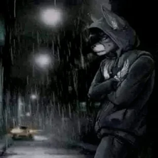 Телеграм стикер 🚗 sad wolf pack