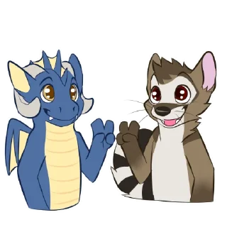 Telegram stiker ✌️ RubbishDragon