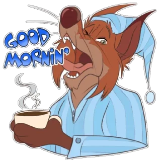 Telegram sticker 🥱 Matt GauFur 🦊