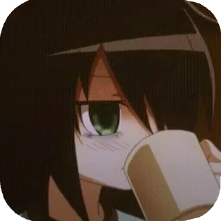 Telegram sticker ☕ Tomoko_Dli
