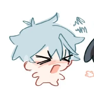 Telegram sticker 💋 ֵ    ⏝ ︶  @kkouuadpt  ⸝⸝  ִ