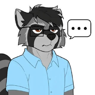 Telegram sticker 😑 Danny Raccoon