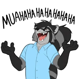 Sticker 😆 Danny Raccoon