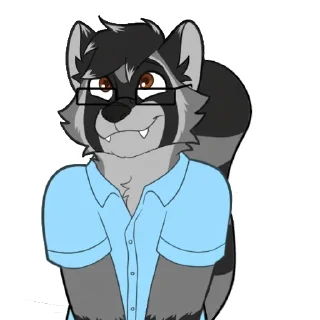 Telegram sticker 🙂 Danny Raccoon
