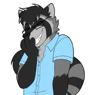 Telegram stiker 🤣 Danny Raccoon