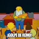 Телеграм стикер 🏏 Memes de los Simpsons