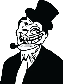 Telegram sticker 😂 Troll Face @ItsAryan16