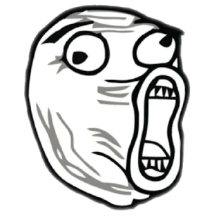 Telegram sticker 👍 Troll Face @ItsAryan16