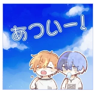 Telegram sticker 🌟 Cr: 芝芝白桃 (pixiv) :: @fStikBot