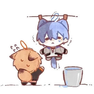 Sticker 🌟 Cr: 芝芝白桃 (pixiv) :: @fStikBot