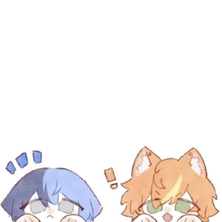 Telegram sticker 🌟 Cr: 芝芝白桃 (pixiv) :: @fStikBot