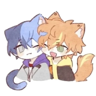 Telegram sticker 🌟 Cr: 芝芝白桃 (pixiv) :: @fStikBot