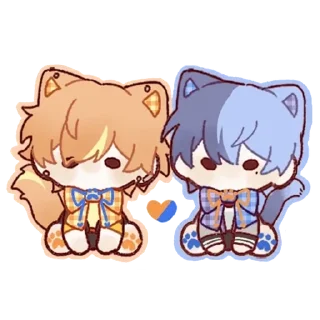 Telegram sticker 🌟 Cr: 芝芝白桃 (pixiv) :: @fStikBot