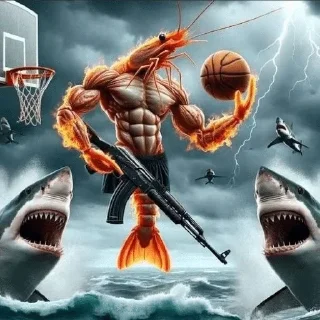 Telegram sticker 🏀 Крутой ИИ баскетбол @ckladstikerov7