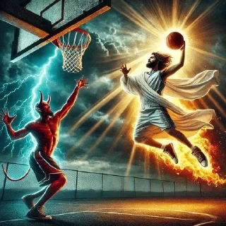 Telegram sticker 🏀 Крутой ИИ баскетбол @ckladstikerov7