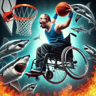 Telegram sticker 🏀 Крутой ИИ баскетбол @ckladstikerov7